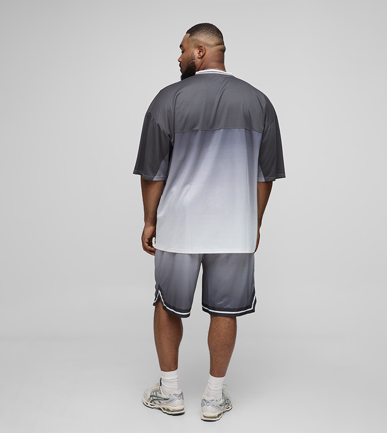 Homme Airtex Applique Oversized Active T-Shirt