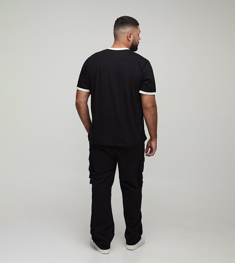 Plus & Tall Washed Multi Pocket Slim Flared Trousers