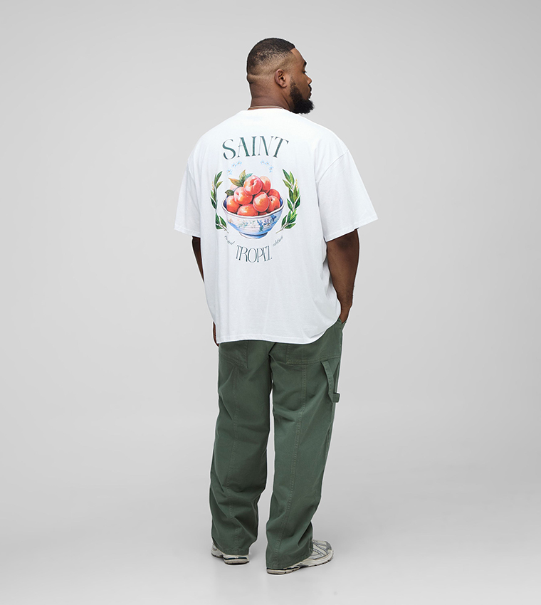 Plus & Tall Washed Relaxed Fit Carpenter Panel Trousers