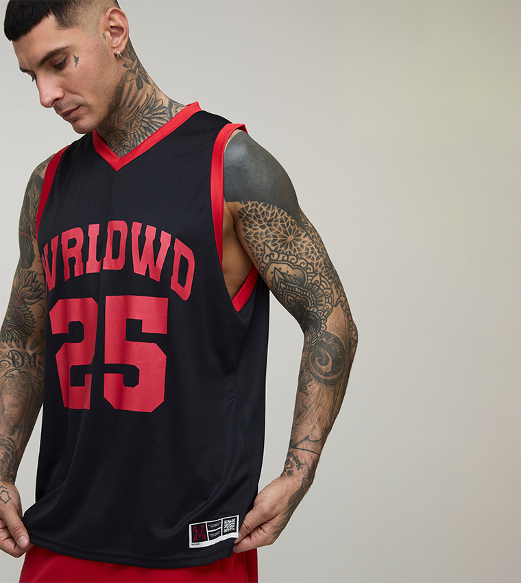 Tall Worldwide Airtex Tank Top & Shorts Set