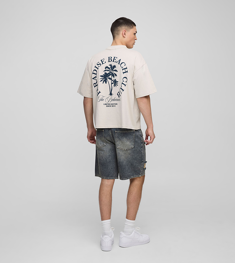 Ripped Vintage Denim Shorts