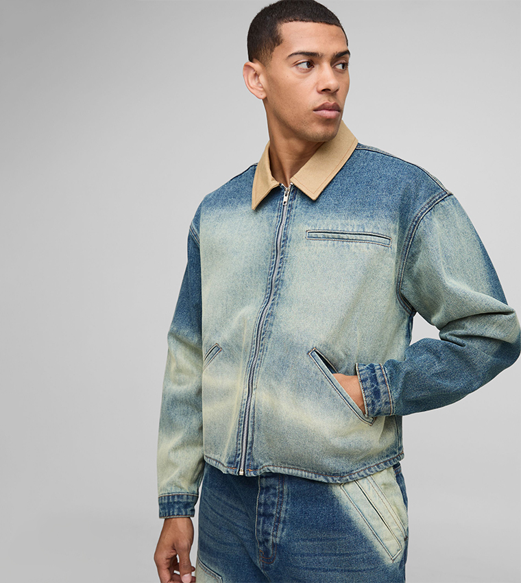 Extreme Washed Oversized Denim Jacket