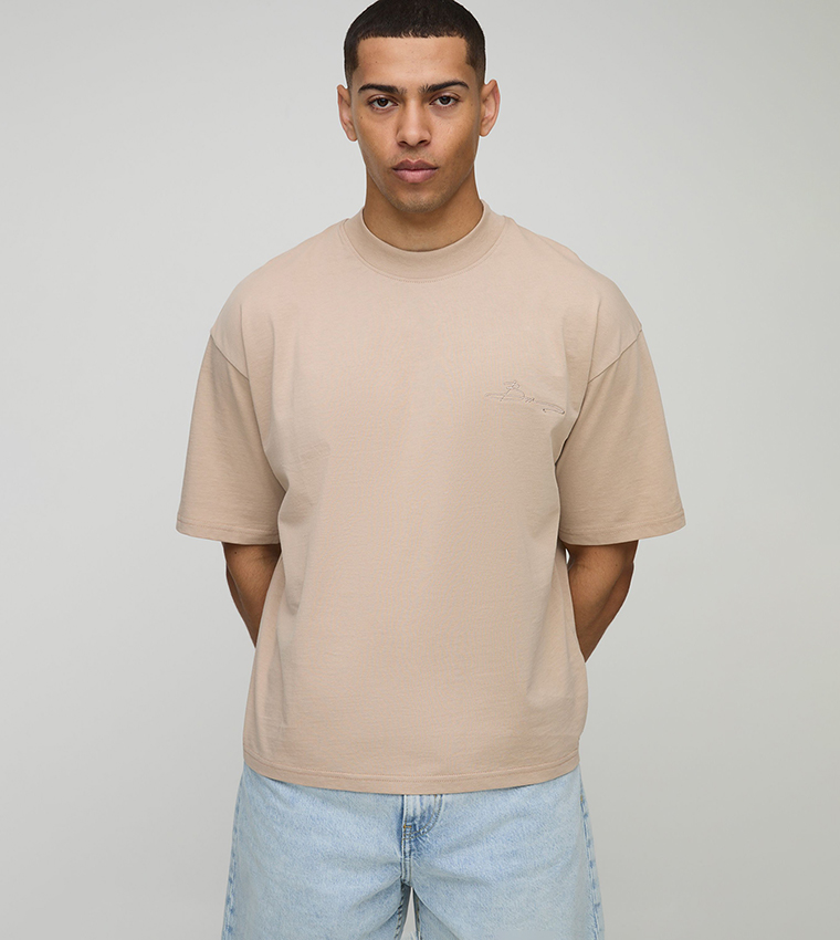 BM Signature Oversized Crew Neck T-Shirt