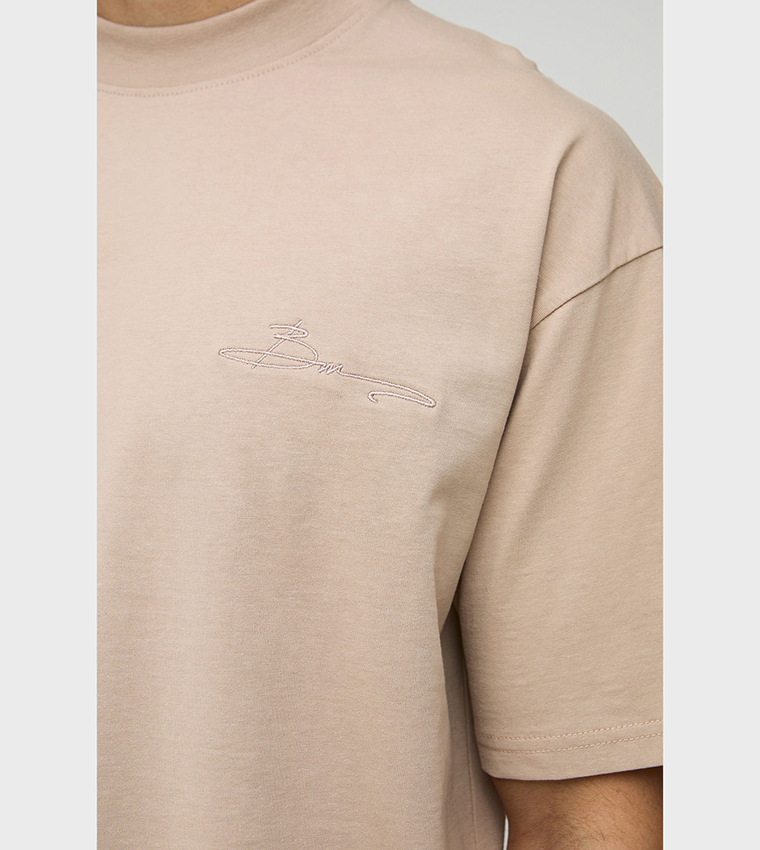 BM Signature Oversized Crew Neck T-Shirt