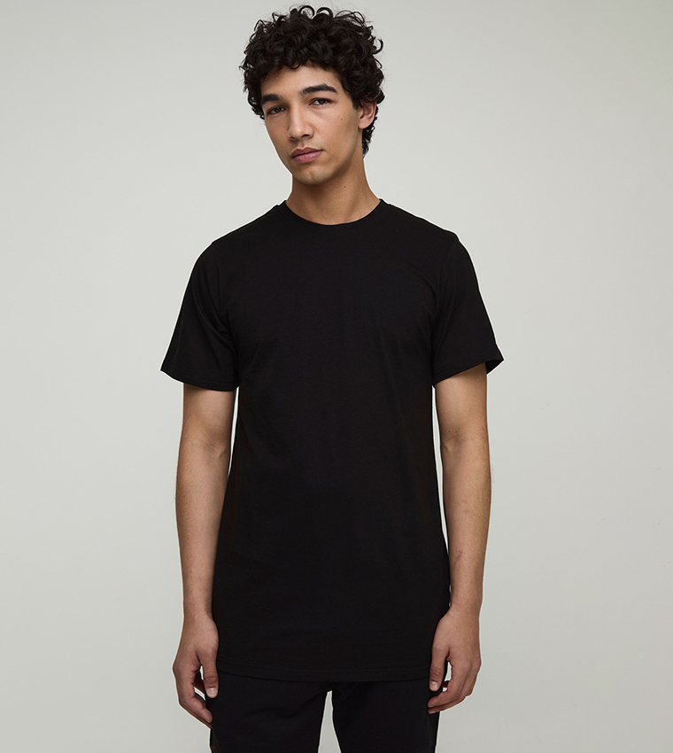 Solid Regular Fit Crew Neck T-Shirt