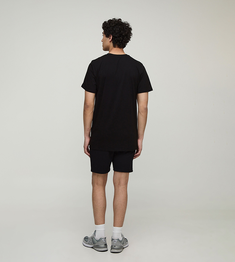 Solid Regular Fit Crew Neck T-Shirt