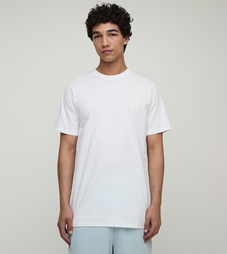 Solid Regular Fit Crew Neck T-Shirt