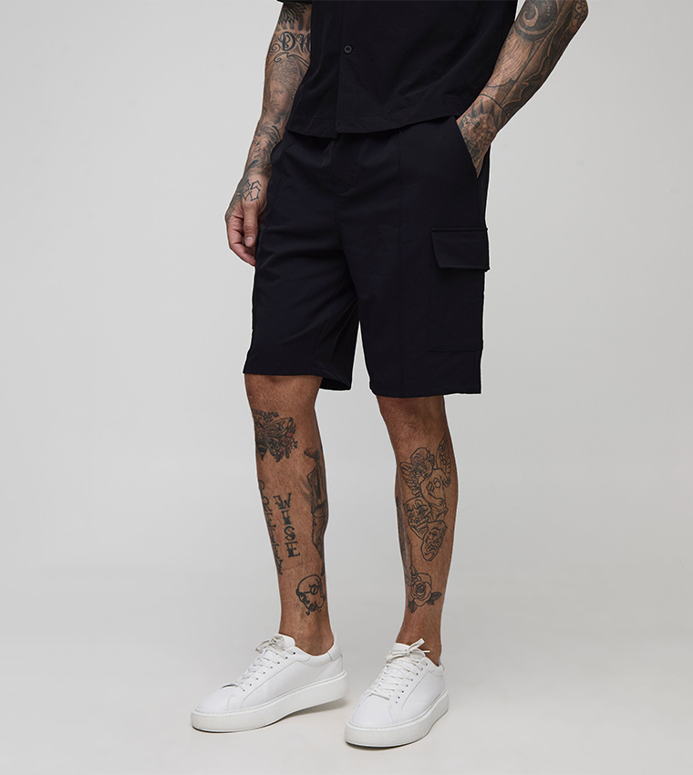 شورت كارغو للمقاسات الطويلة
