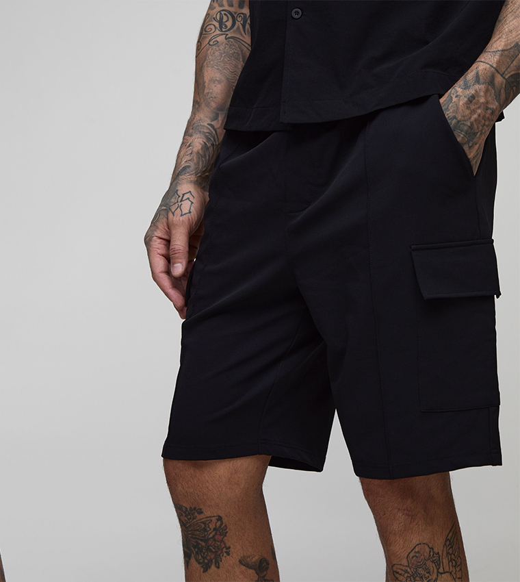 شورت كارغو للمقاسات الطويلة