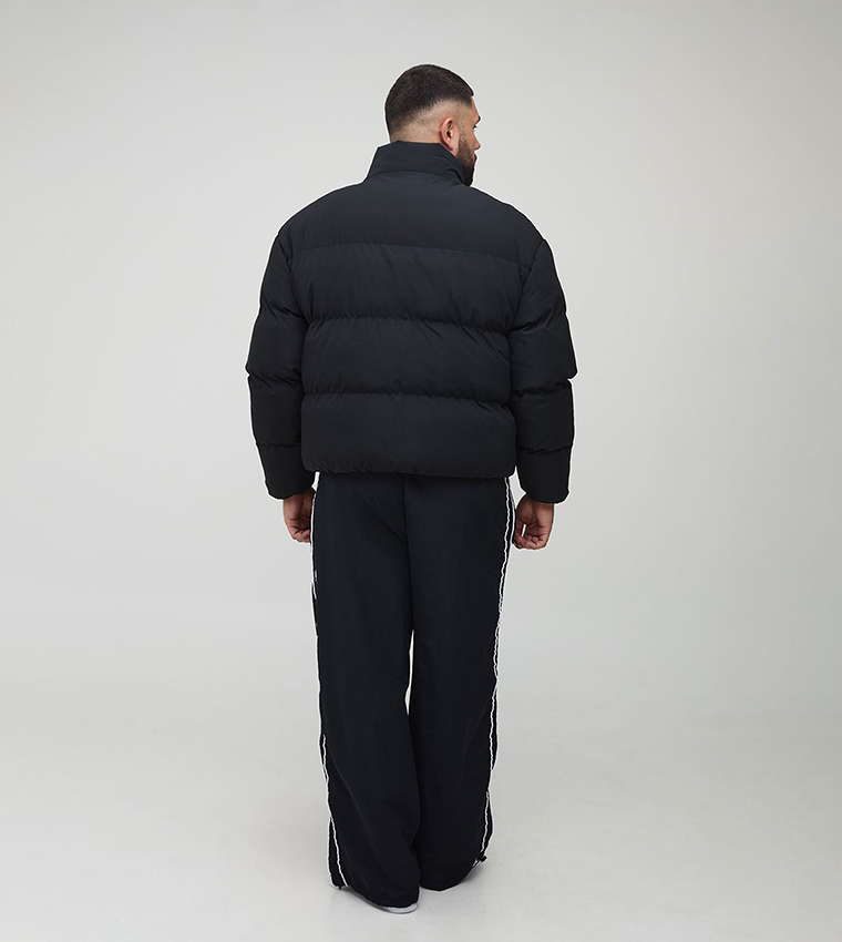 Plus & Tall Man Boxy Fit High Neck Puffer Jacket