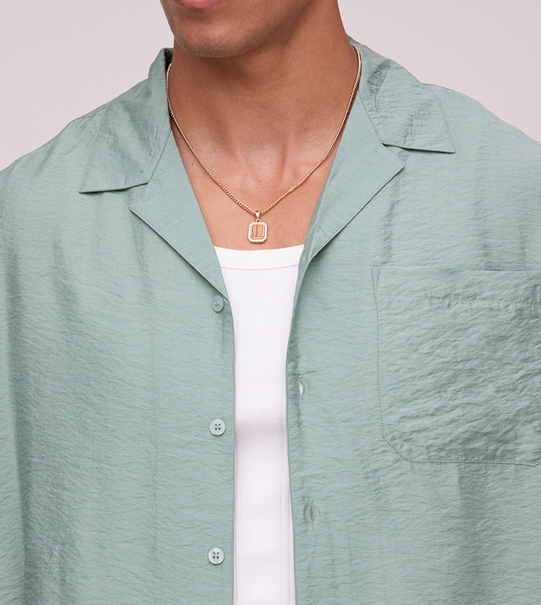 Super Oversized Short Sleeves Crinkle Viscose Shirt