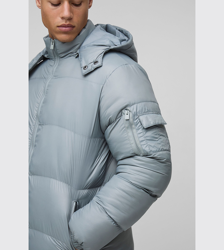 جاكيت بافر بقصة عادية للمقاسات الطويلة