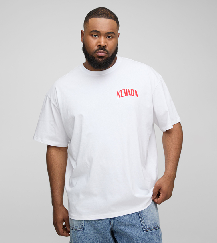 Plus & Tall Nevada Large Scale Car Graphic T-Shirt