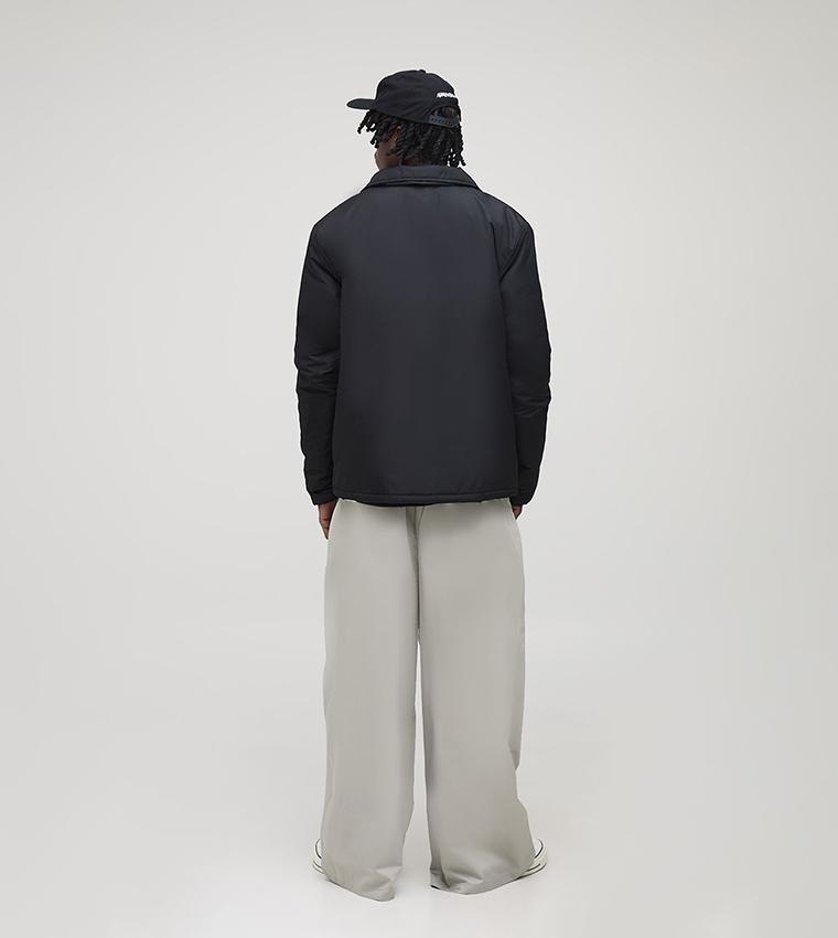 Tall Regular Fit Padded Collared Coach Jacket