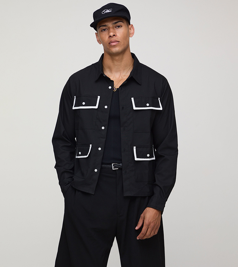 Tipped Pocket Harrington Jacket