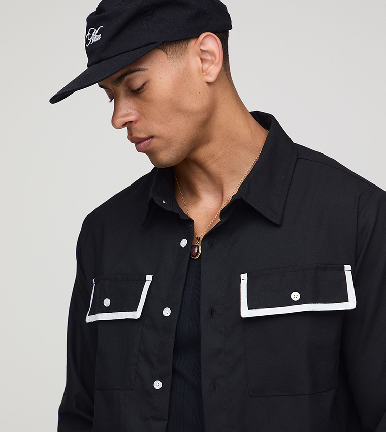 Tipped Pocket Harrington Jacket