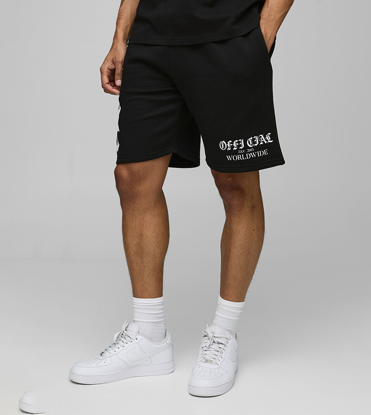 Official Print Relaxed Fit Shorts