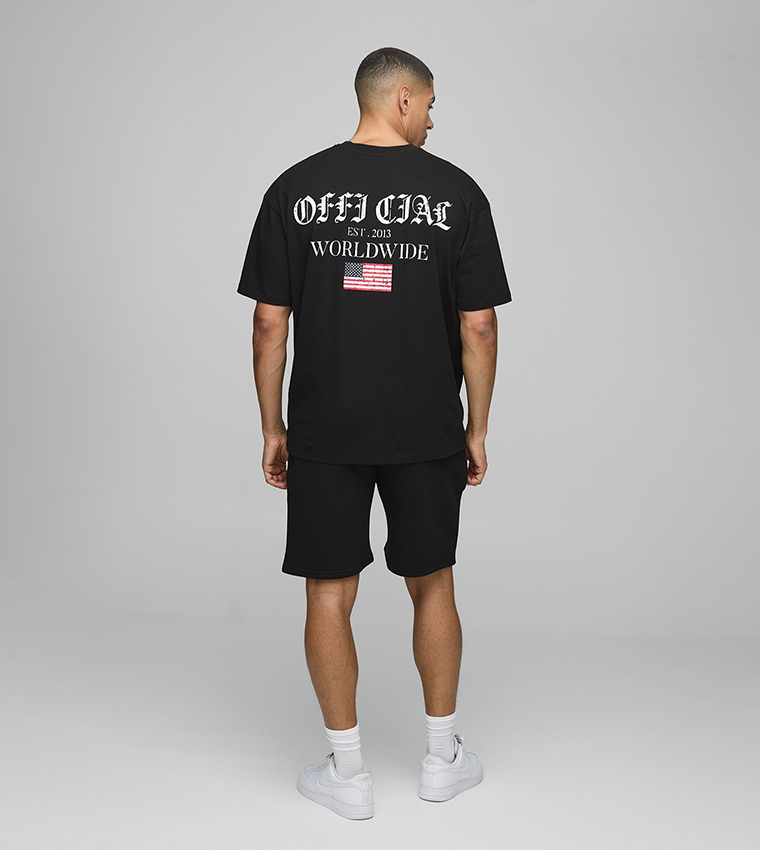 Official Print Relaxed Fit Shorts