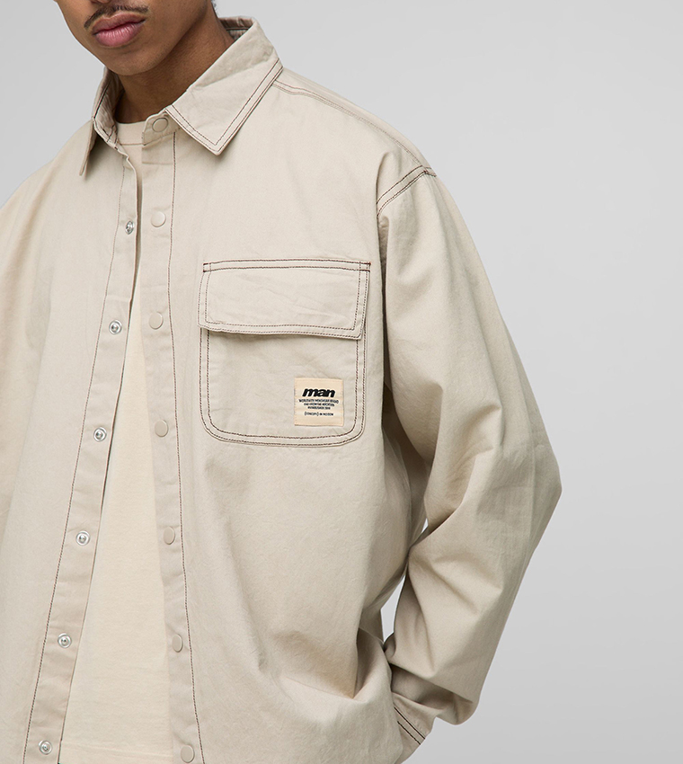 Super Oversized Washed Long Sleeves Shirt
