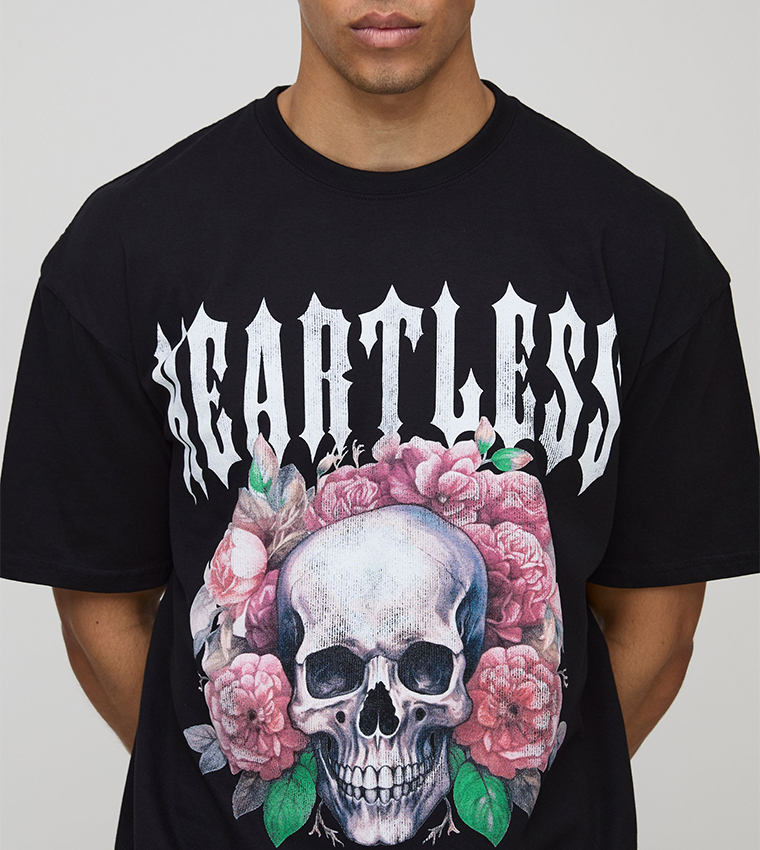 Printed Short Sleeves Oversized T-Shirt
