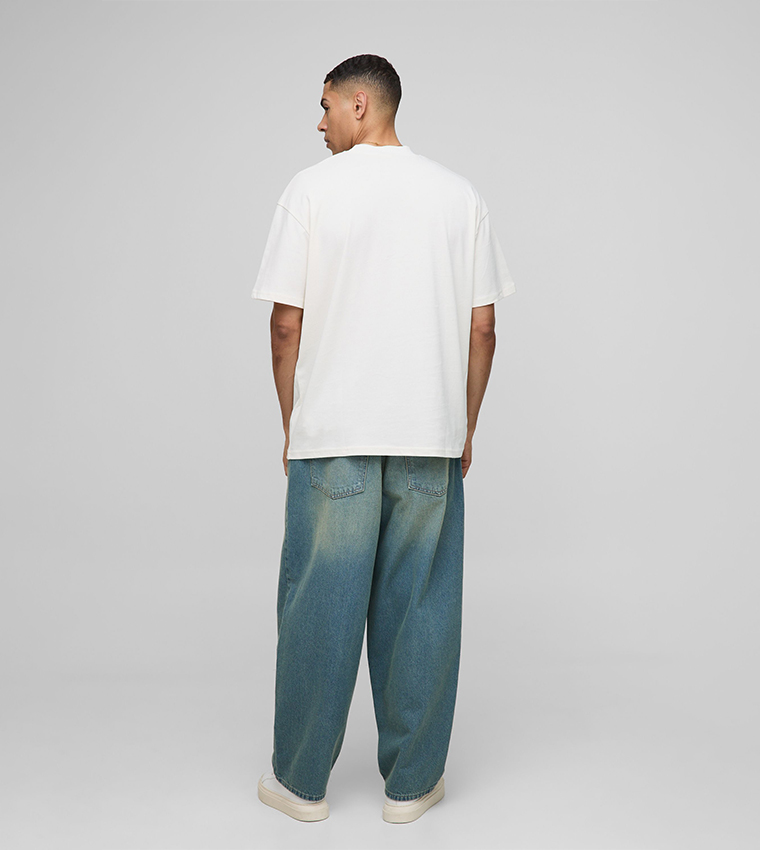 Printed Short Sleeves Oversized T-Shirt