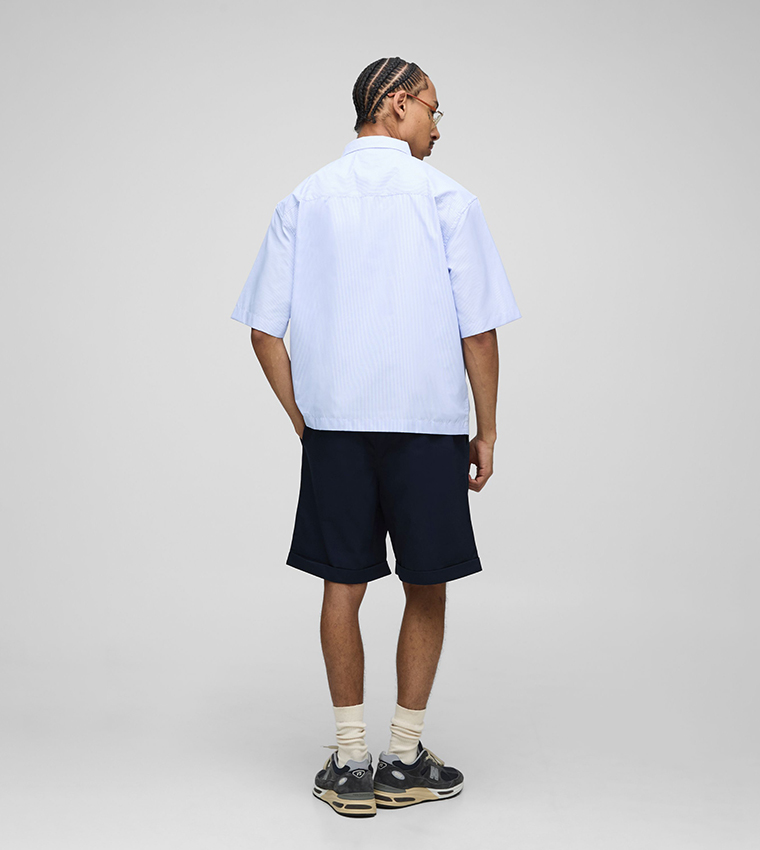 Baggy Fit Pleated Front Shorts