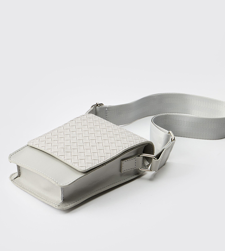 PU Diamond Phone Crossbody Bag