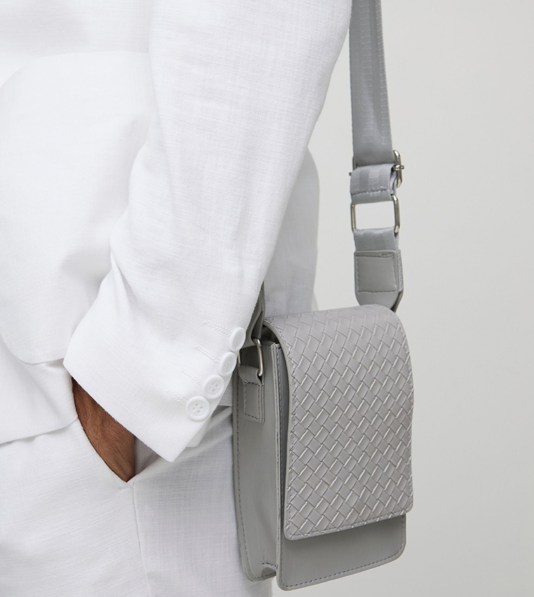 PU Diamond Phone Crossbody Bag