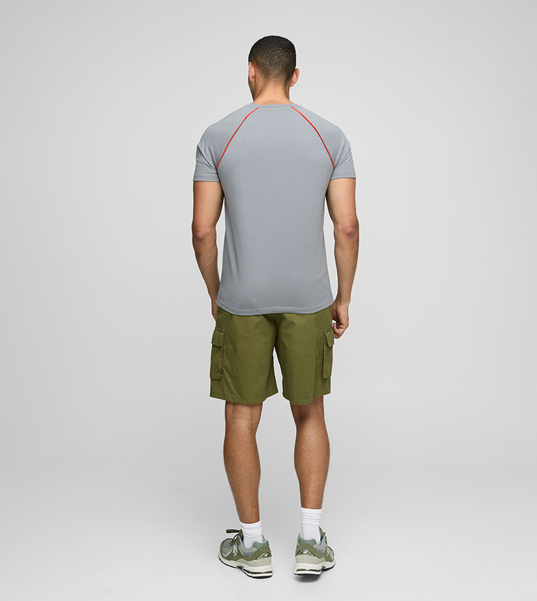 Contrast Piping Regular Fit T-Shirt