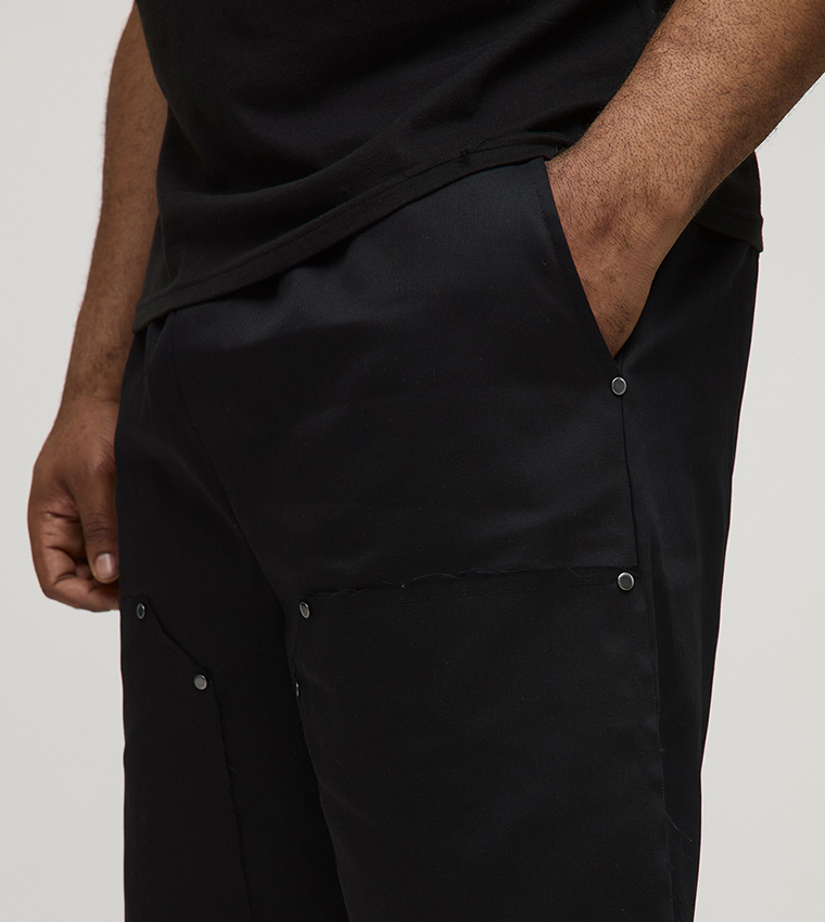 Plus & Tall Relaxed Fit Elastic Carpenter Shorts