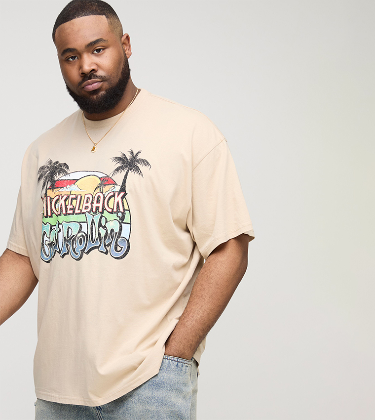 Plus & Tall Graphic Printed Oversized T-Shirt