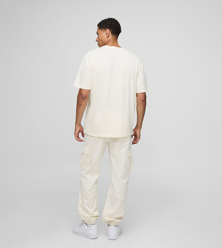 Relaxed Fit Lightweight Chino Cargo Trousers