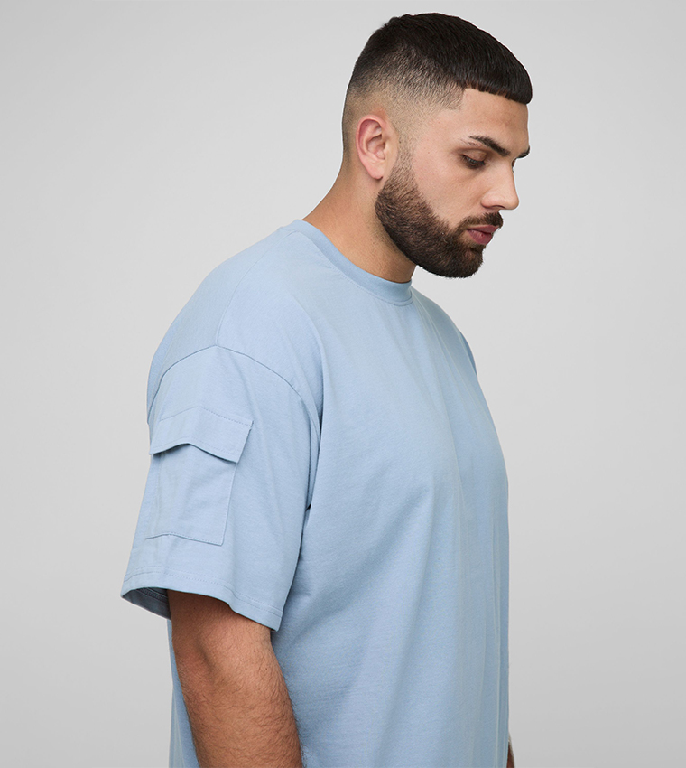 Utility Pocket Oversized T-Shirt & Cargo Shorts Set