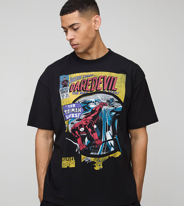 Marvel Daredevil Printed Oversized T-Shirt