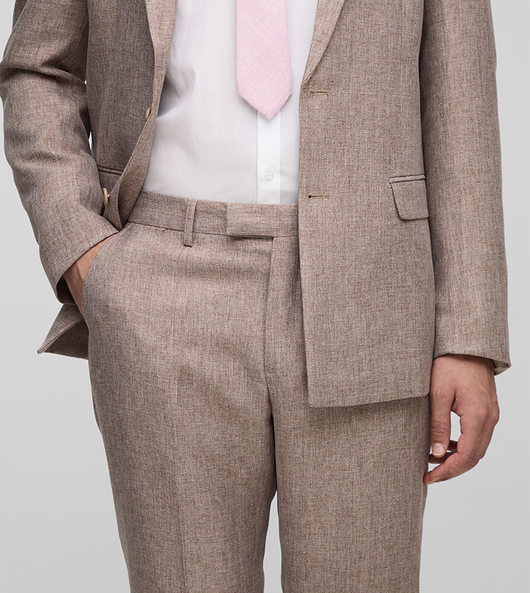 Mid Rise Slim Fit Formal Trousers