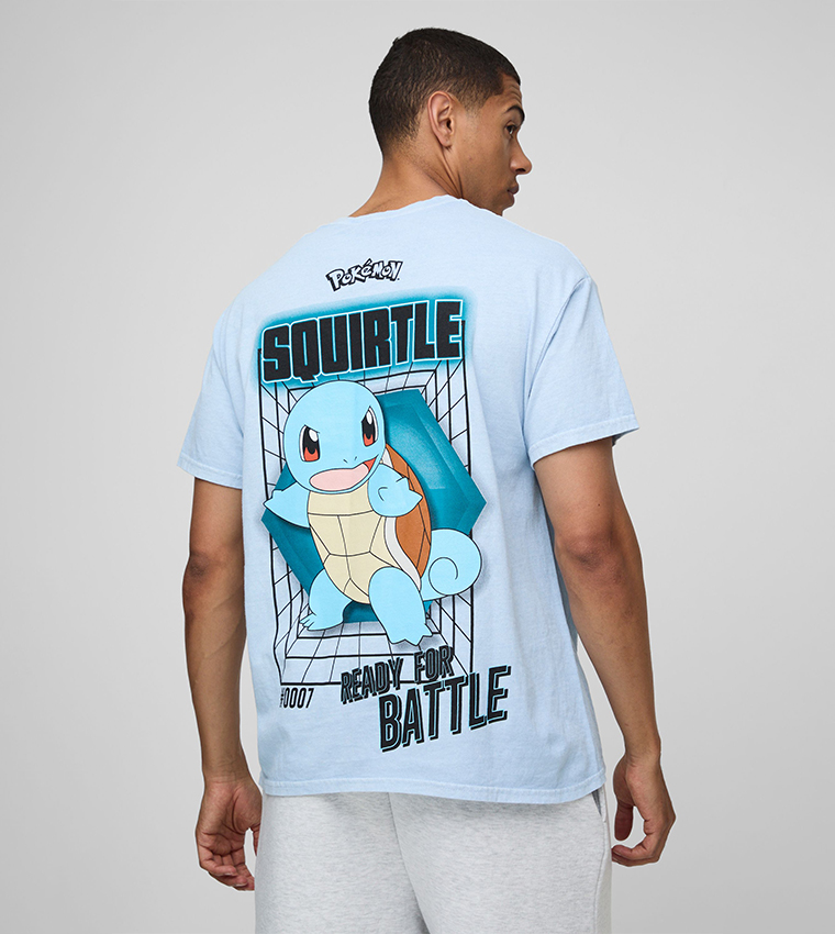 Pokemon Squirtle License Print Oversized T-Shirt