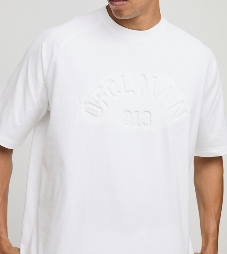 Ofcl Debossed Oversized T-Shirt