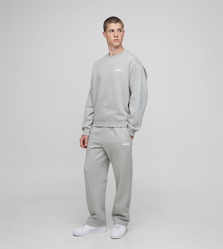 Oversized Boxy Drop Crotch Sweatshirt Tracksuit