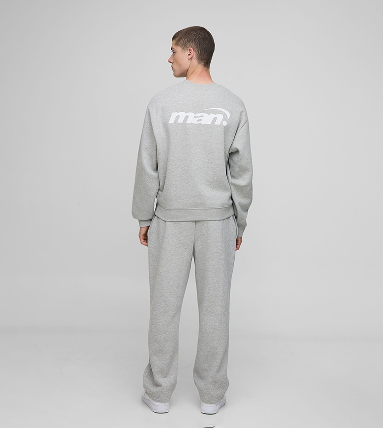 Oversized Boxy Drop Crotch Sweatshirt Tracksuit