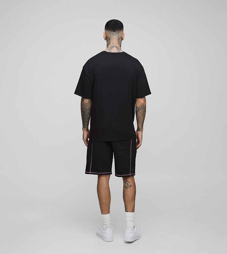 Tall Star Puff Print Oversized T-Shirt