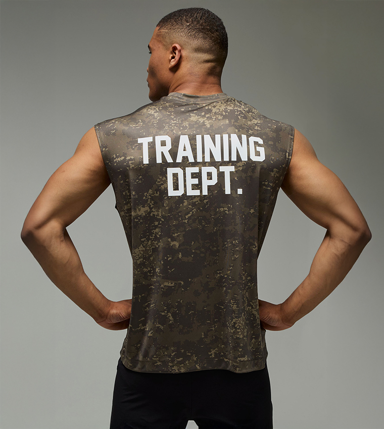 Training Dept Oversized Camo Tank Top