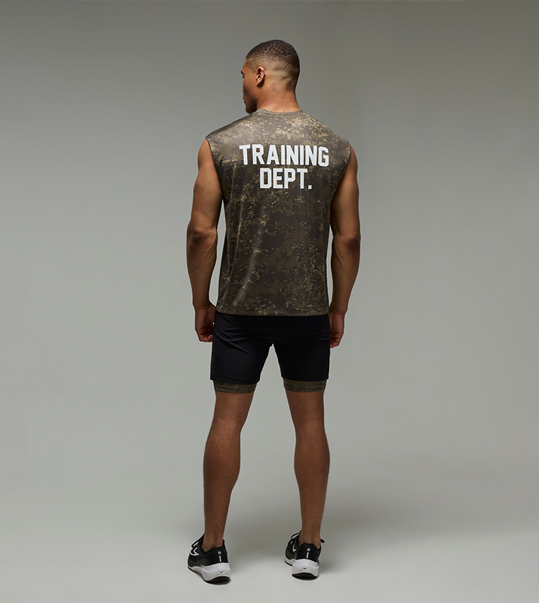 Training Dept Oversized Camo Tank Top
