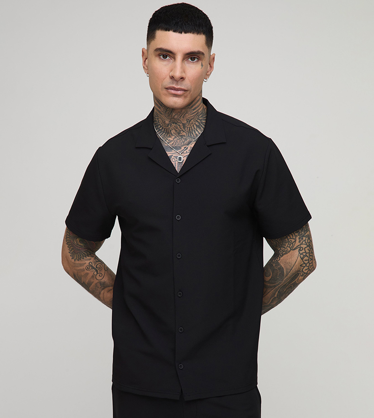 Tall Technical Stretch Revere Collar Shirt