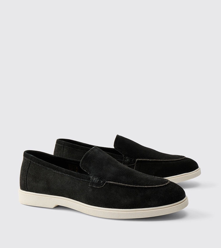 Real Suede Leather Loafers