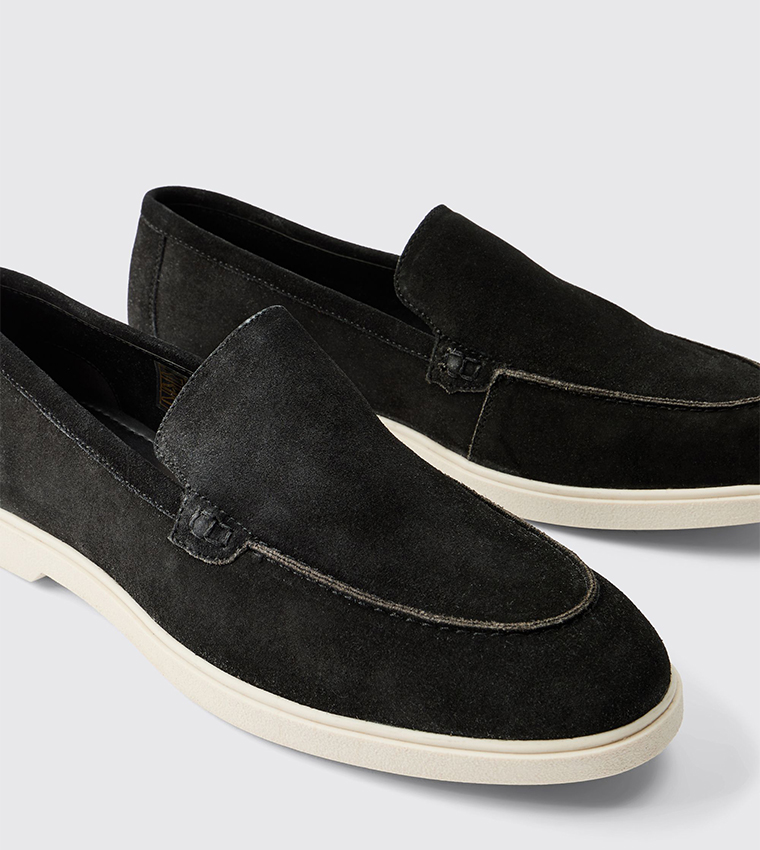 Real Suede Leather Loafers