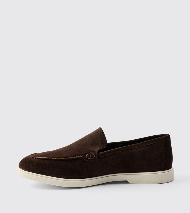 Real Suede Leather Loafers