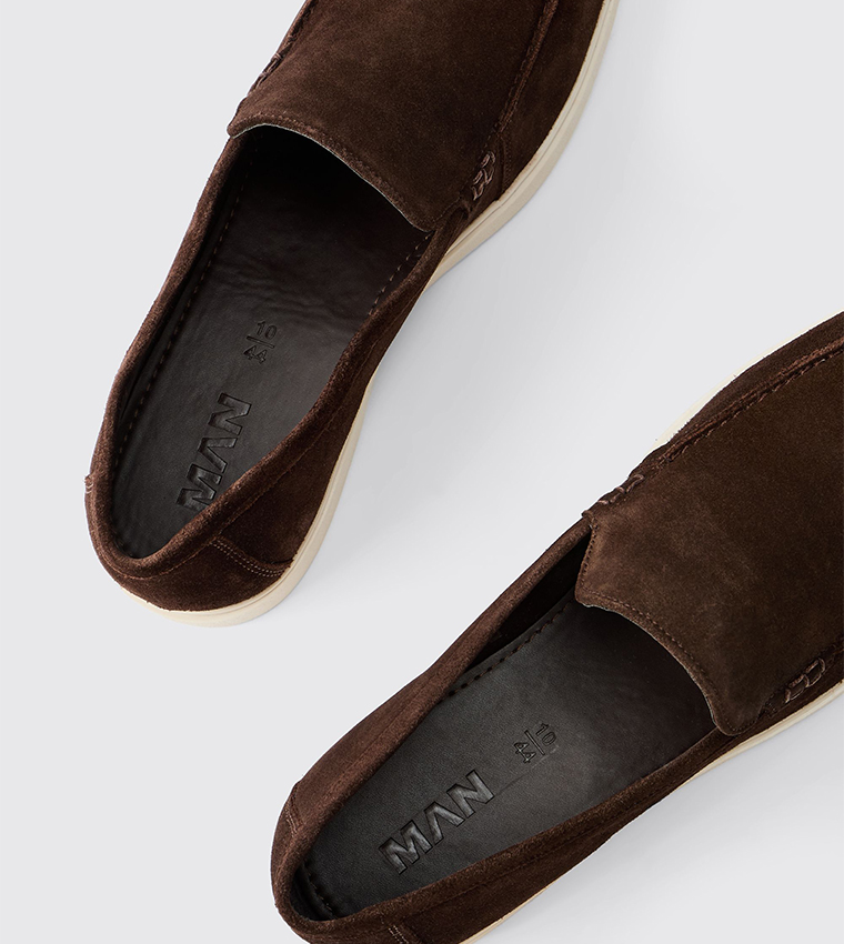 Real Suede Leather Loafers