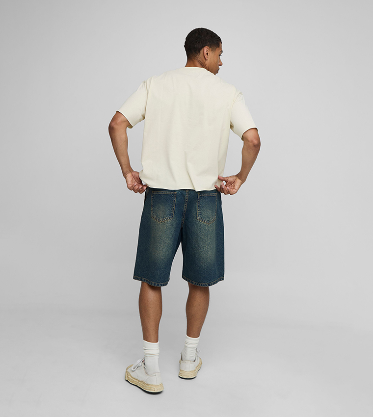 Faded Moto Graphic Oversized T-Shirt