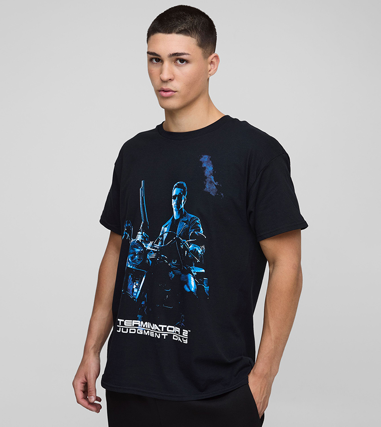 The Terminator License Printed Oversized T-Shirt