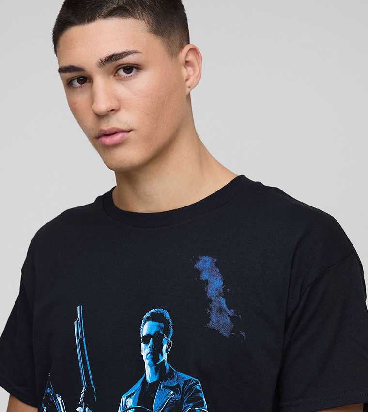 The Terminator License Printed Oversized T-Shirt
